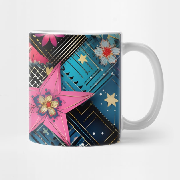 Patchwork Flowers and Stars by Mistywisp